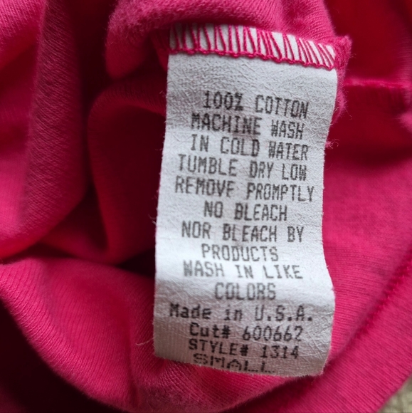 NWT Juicy Couture Pink 3/4 Sleeve Cotton V-Neck Top Size S - Picture 3 of 4